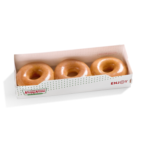 Classic Glazed Box of 3 Donuts