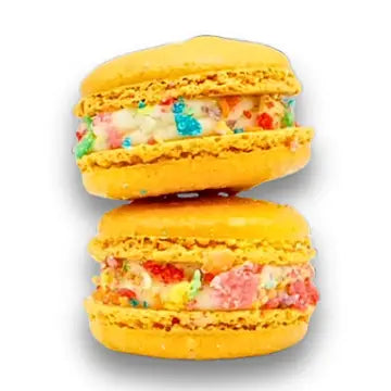 Cocoa Fruity Pebble Macarons - 2pk