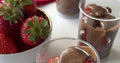 Chocolate Drizzled Strawberry Cups