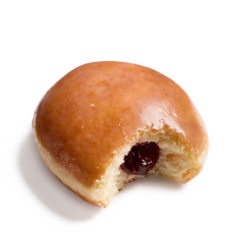 Glazed Raspberry Filled Donut - Single