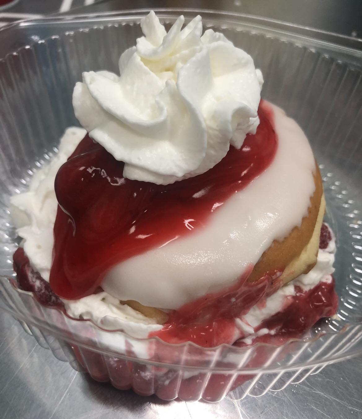 Strawberry Cheesecake Stuffed Donut